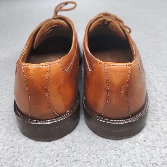 Cable & Co Executive Cap Toe Oxford Dress Shoes Brown Leather Lace Up Mens 11 D - Picture 11 of 16